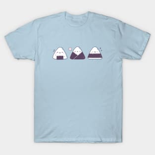 Kawaii Onigiri Japanese Rice Balls Trio T-Shirt